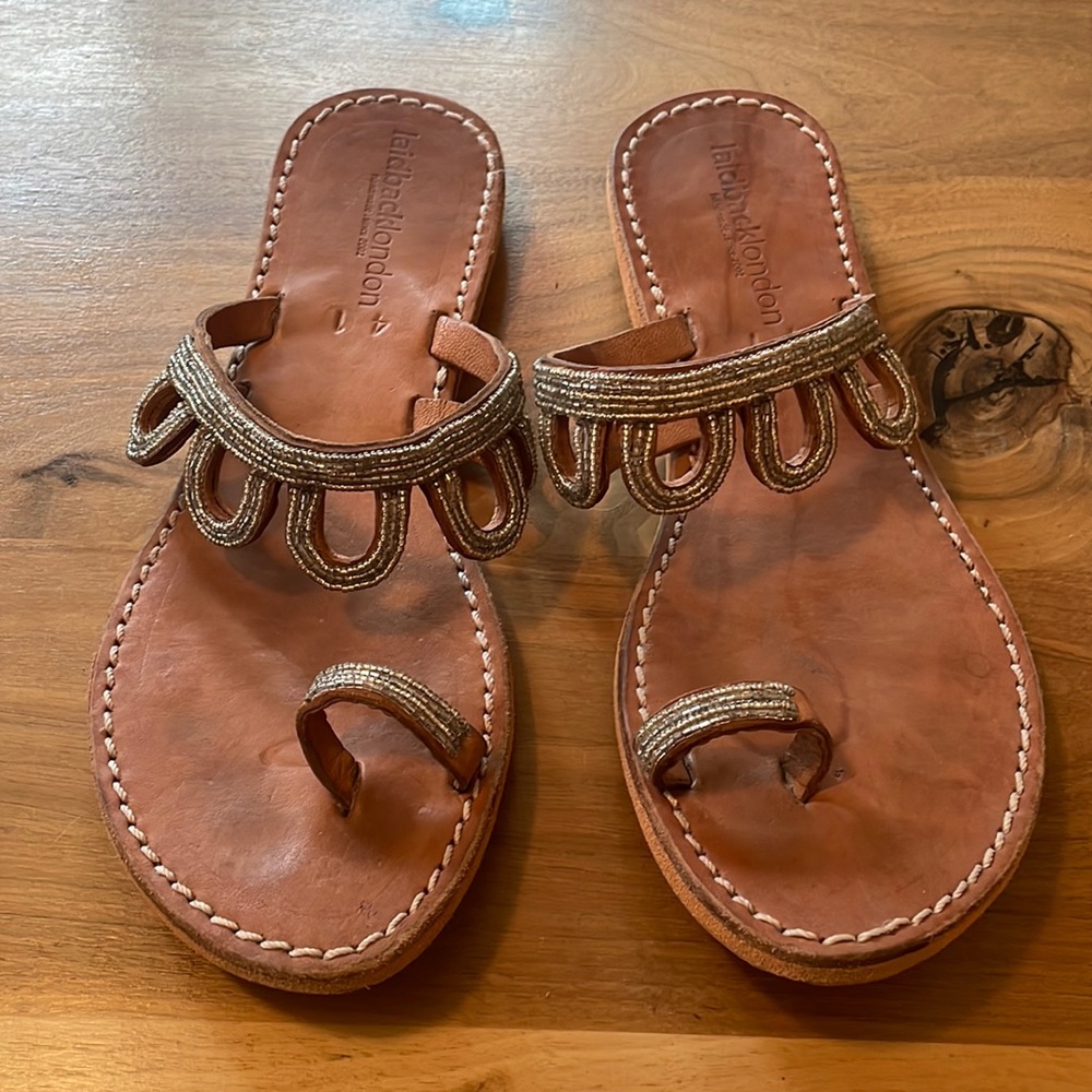 Laidback London Folk LP Light Brown Silver - UK8/EUR41